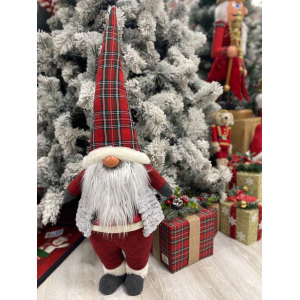 GNOMO NATALIZIO FERDI 150 CM IN MORBIDO TESSUTO 