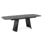 TAVOLO OLIVER ALLUNGABILE VETRO 180-220X90