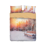 COMPLETO LENZUOLA LETTO SINGOLO BASSETTI IMAGINE SNOW PARIS