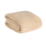 PLAID CHEVRONNE 190X210 BEIGE