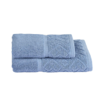 SET 1+1 ASCIUGAMANO E OSPITE LE SPUGNE PREGIATE