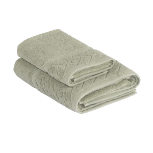 SET 1+1 ASCIUGAMANO E OSPITE LE SPUGNE PREGIATE