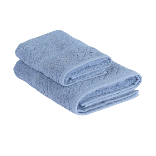 SET 1+1 ASCIUGAMANO E OSPITE LE SPUGNE PREGIATE