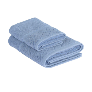 SET 1+1 ASCIUGAMANO E OSPITE LE SPUGNE PREGIATE