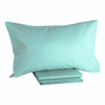 COMPLETO LENZUOLA LETTO FRANCESE IN COLORS PERCALLE ACQUA