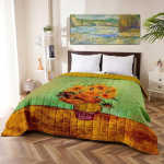 COPRILETTO TRAPUNTATO MATRIMONIALE DIGITALE OPERE VAN GOGH