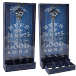 APRIBOTTIGLIE LEGNO RETTANGOLARE BLU