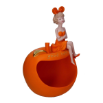 DONNA RESINA SVUOTATASCHE ARANCIONE 21x16x30h