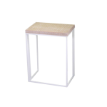 COLONNINA METALLO LUCILLA RETTANGOLARE BIANCO 42X29XH57