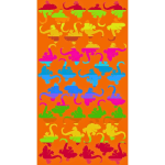 TELO MARE SPUGNA JACQUARD FANTASY GEKO