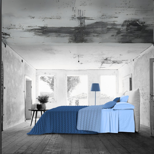 COPRILETTO TRAPUNTATO BICOLOR ACAPULCO