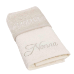 ASCIUGAMANI SPUGNA RICAMATI AUGURI NONNA