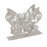 PORTATOVAGLIOLI METALLO FARFALLA CREMA 14X4X12H