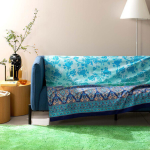 TELO ARREDO GRANFOULARD BASSETTI 270X270 AGRIGENTO BLU