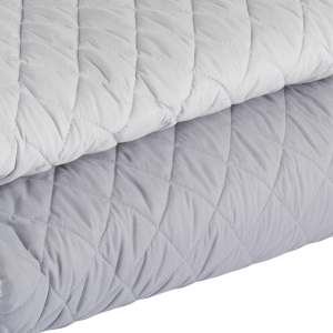 COPRILETTO TRAPUNTATO MATRIMONIALE IN COLORS ANTRACITE/PERLA