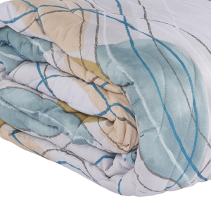 COPRILETTO TRAPUNTATO MATRIMONIALE MOONY QUILT PERLA