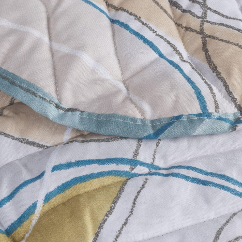 COPRILETTO TRAPUNTATO MATRIMONIALE MOONY QUILT PERLA