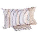 COMPLETO LENZUOLA LETTO SINGOLO MAJESTIC PERCALLE NATURALE
