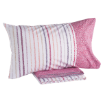 COMPLETO LENZUOLA LETTO SINGOLO MAJESTIC PERCALLE ROSA
