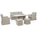 SET 6 PEZZI SALOTTO CON CUSCINI ARIEL NATURALE