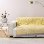 TELO ARREDO 350X270 BASSETTI GRANFOULARD INDIAN ROSES LIMONE