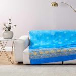 TELO ARREDO GRANFOULARD BASSETTI 180X270 PALLAVICINO AZZURRO