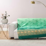 TELO ARREDO GRANFOULARD BASSETTI 180X270 PALLAVICINO MENTA