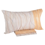 COMPLETO LENZUOLA LETTO SINGOLO MOONY PERCALLE NATURALE