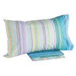 COMPLETO LENZUOLA LETTO SINGOLO RAIMBOW PERCALLE MULTICOLOR