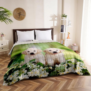 COPRILETTO TRAPUNTATO STAMPA DIGITALE 3D