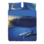 COMPLETO LENZUOLA MATRIMONIALE BASSETTI IMAGINE TOGETHER BLU