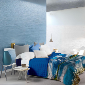 COPRILETTO TRAPUNTATO STAMPA DIGITALE 3D