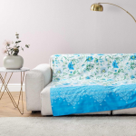 TELO ARREDO GRANFOULARD BASSETTI 180X270 CASABLANCA CELESTE