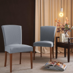 COPPIA COPRISEDIA CON SPALLIERA BIELASTICO LEONARDO GRIGIO CHIARO