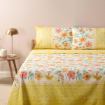 COMPLETO LENZUOLA MATRIMONIALE BASSETTI CASABLANCA GIALLO