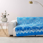 TELO ARREDO GRANFOULARD BASSETTI 350X270 ISOLABELLA INDIGO