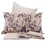 COMPLETO LENZUOLA LETTO SINGOLO BASSETTI FLUTTERING MARRONE