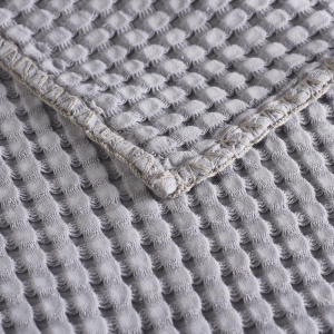 COPRILETTO MATRIMONIALE WAFFLE PERLA