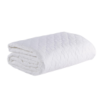 COPRILETTO TRAPUNTATO MATRIMONIALE IN COTTON BIANCO