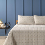 COMPLETO LENZUOLA MATRIMONIALE MESH BEIGE