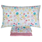 COMPLETO LENZUOLA MATRIMONIALE BASSETTI BUBBLE ROSSO