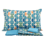COMPLETO LENZUOLA MATRIMONIALE BASSETTI BERRY BLU