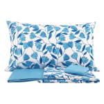 COMPLETO LENZUOLA MATRIMONIALE BASSETTI BLUEBELL BLU