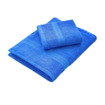SET 1+1 ASCIUGAMANO E OSPITE BASSETTI MANIA BLUE MOON