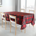 TOVAGLIA COPRITAVOLO NATALIZIA ANTIMACCHIA TARTAN