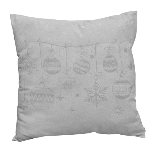 FODERA CUSCINO GOBELIN LUREX NATALE 50X50 7828 FRANK GHIACCIO