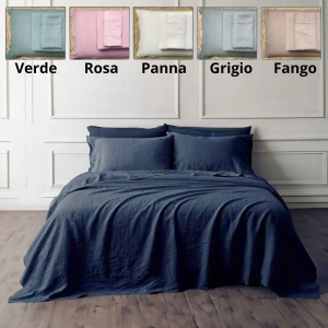 COMPLETO LENZUOLA NO STIRO STONE WASHED