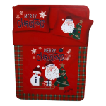 COMPLETO LENZUOLA COPRILETTO MATRIMONIALE MISS TERRY NATALE