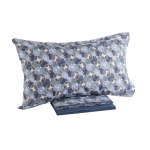 COMPLETO LENZUOLA LETTO FRANCESE SAILOR PERCALLE BLU