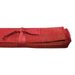 RUNNER TAVOLA LUREX RIBS ROSSO/ORO 